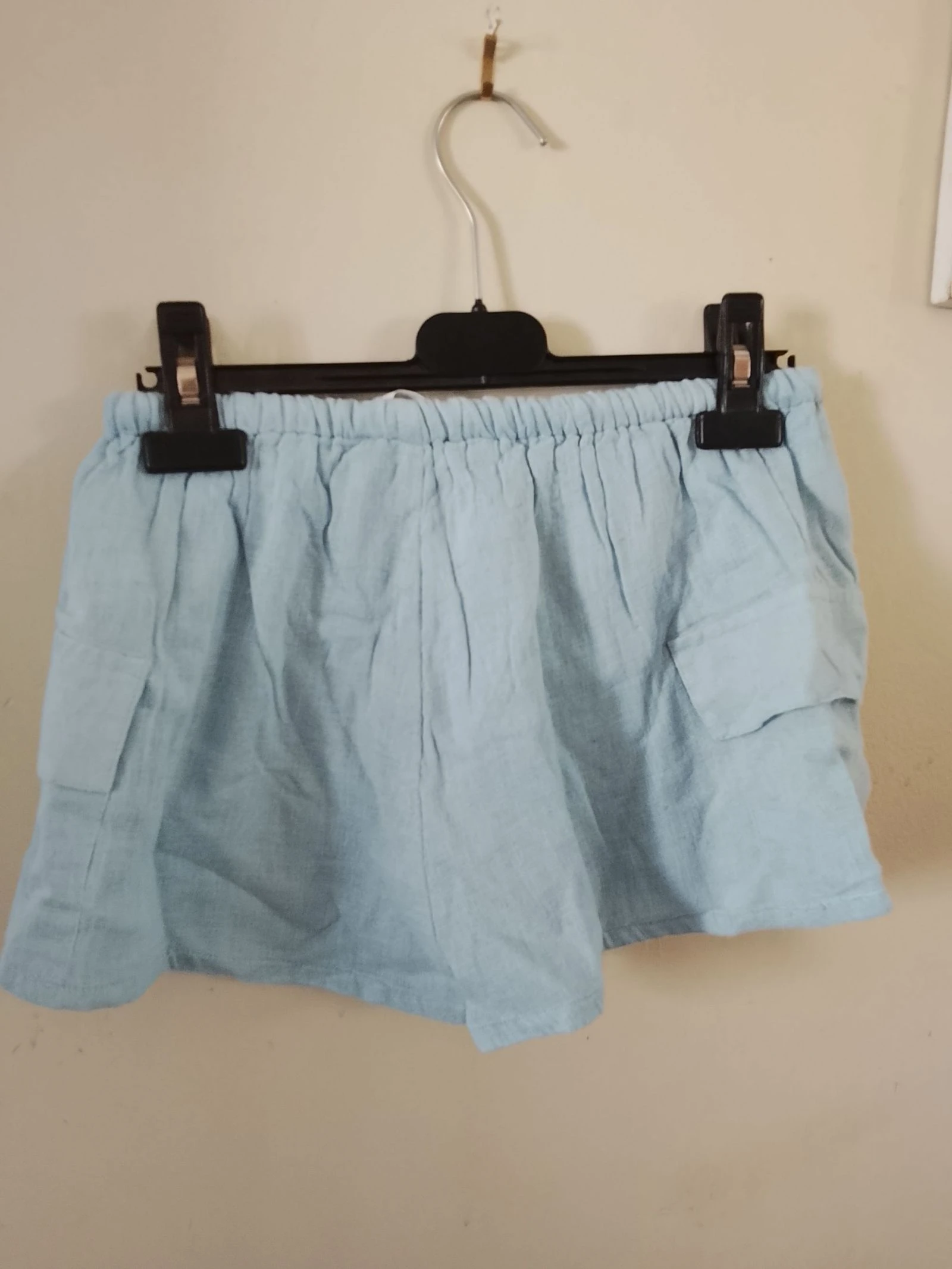 👒 NIEUW MET ETIKET PULL&BEAR Maat 34 Korte lichtblauwe linnen prijs nieuw 23 e 👒 – photo 3